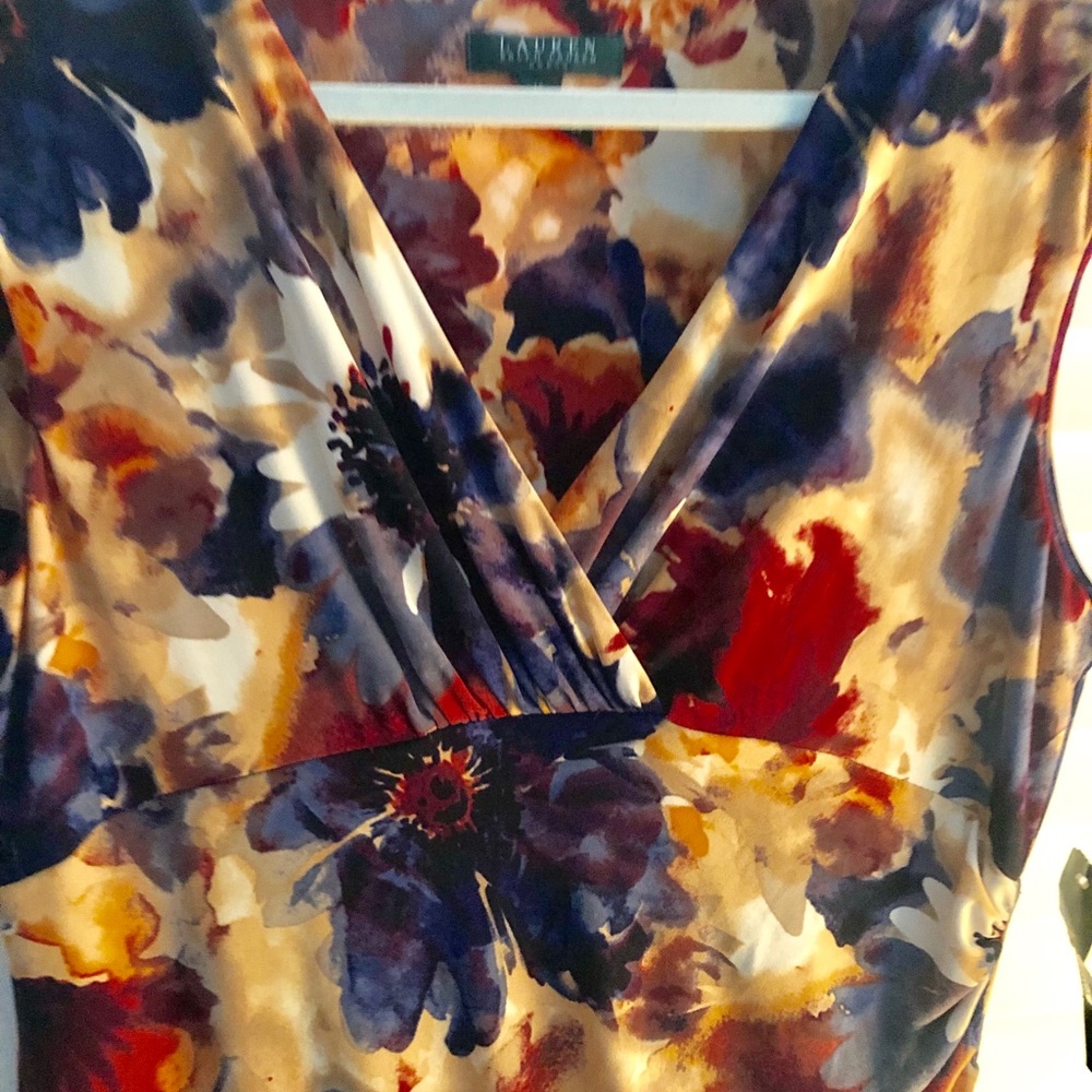 Ralf Lauren Dress Floral 16 Empire Waist